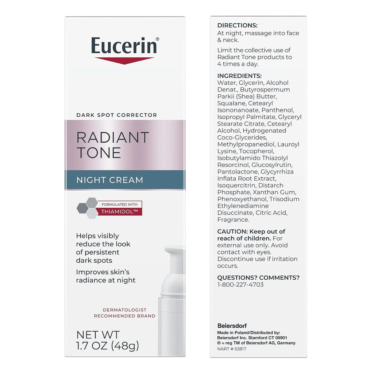 Eucerin Radiant Tone Night Skin Routine Bundle, Variety Pack, 3 Items
