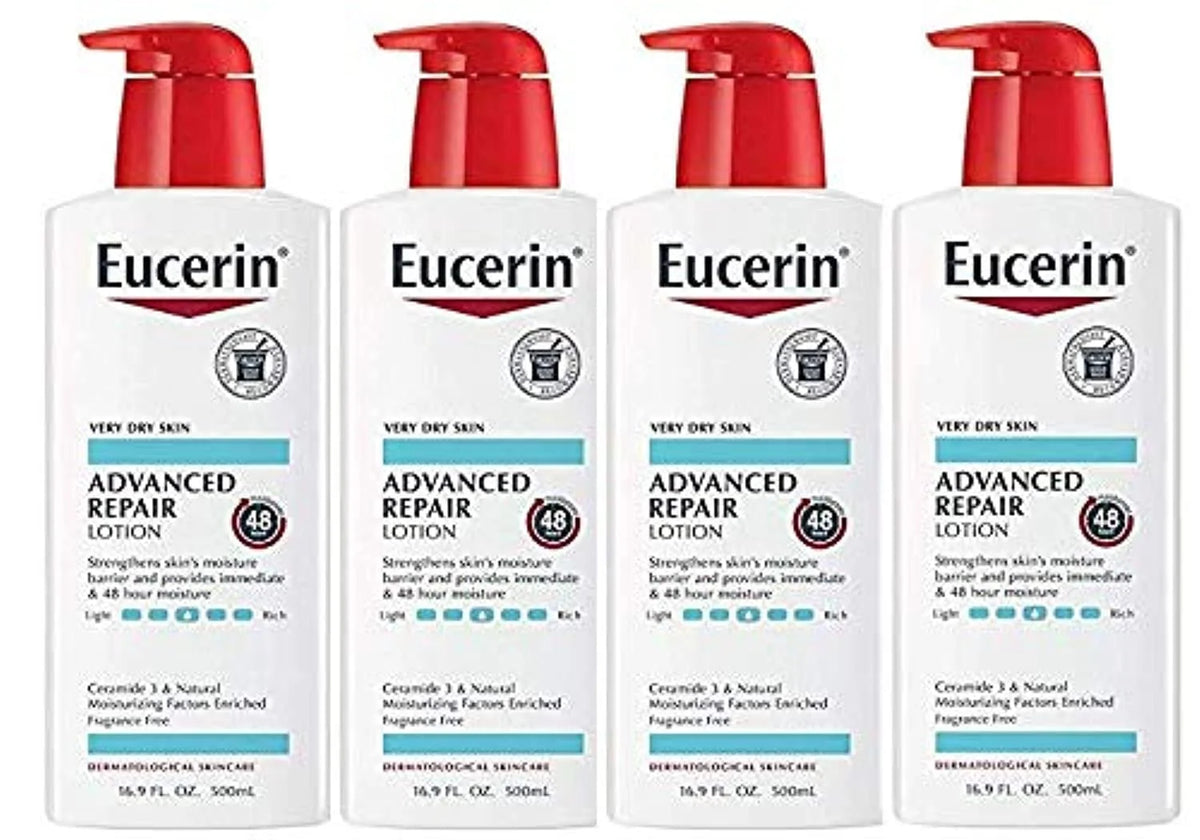 Eucerin Smoothing Repair Fast Absorbing Lotion - 16.9 oz, Pack of 4