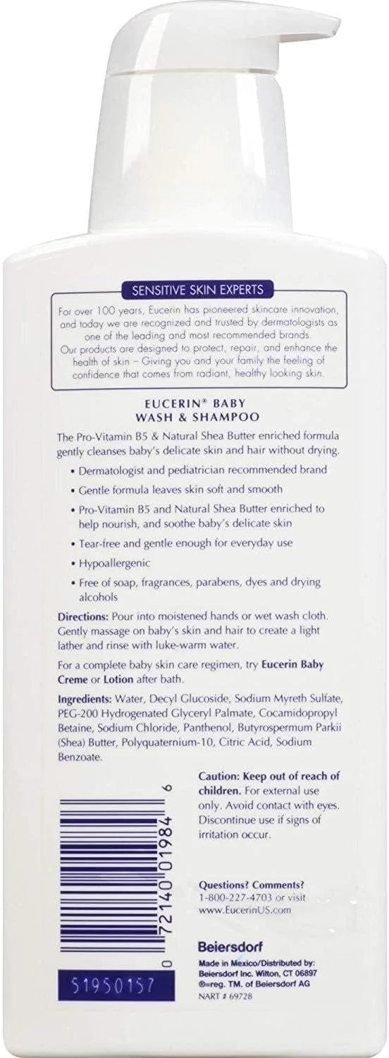 Eucerin Baby Baby Wash & Shampoo - 13.5 oz