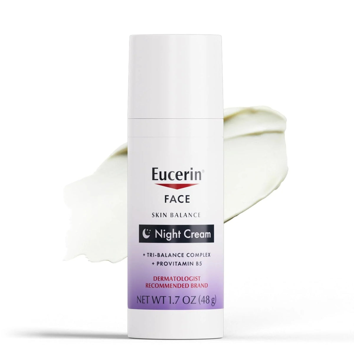 Eucerin Skin Balance Night Cream, Sensitive Skin Face Moisturizer, 1.7 OZ