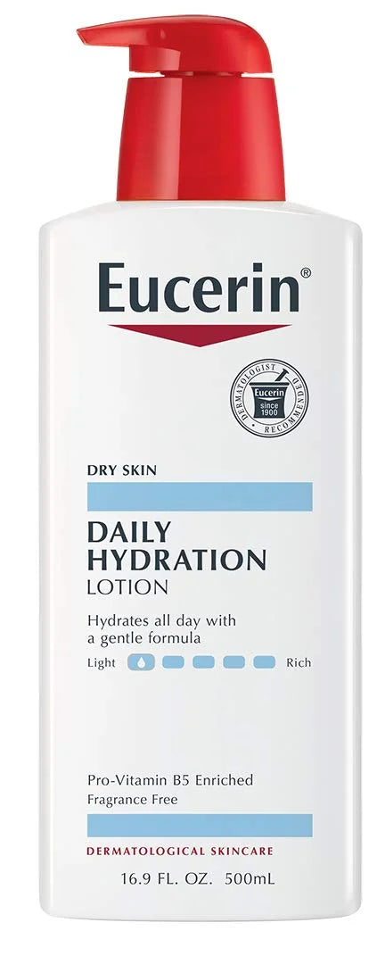 Eucerin Daily Hydration Lotion - Light-Weight Full Body Lotion for Dry Skin - 16.9 fl. oz. Pump Bottle