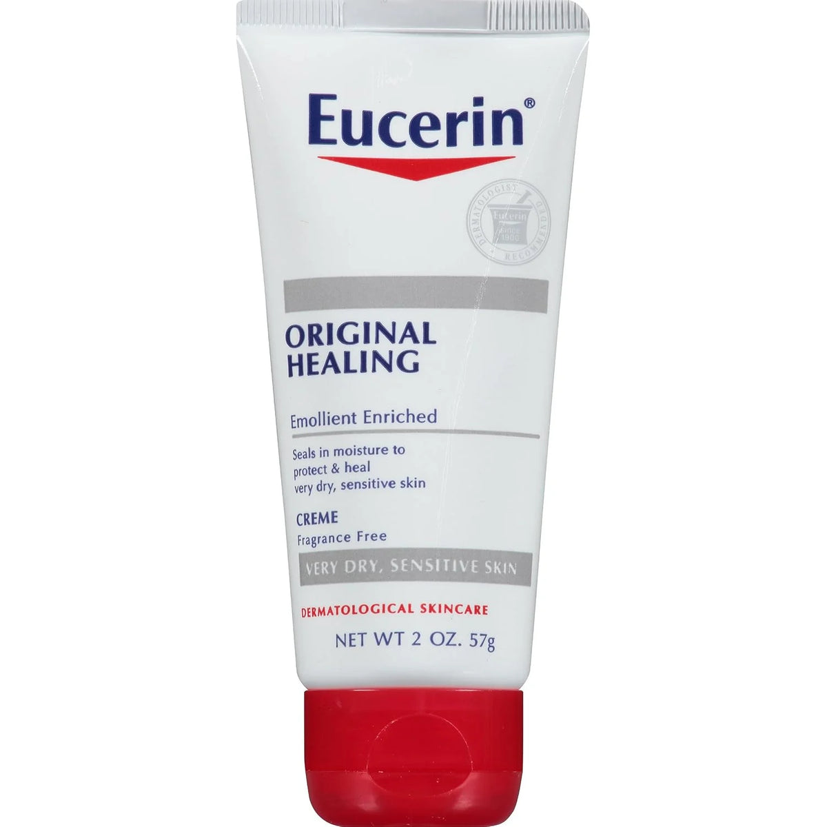 Eucerin Original Healing Cream - Fragrance Free, Rich Lotion for Extremely Dry Skin - 2 oz. Tube (Pack of 1)