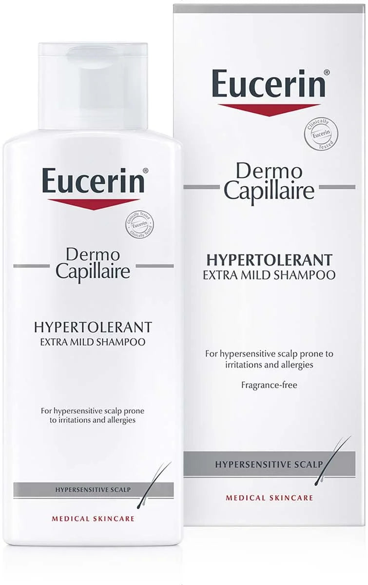 Eucerin Dermo Capillaire Thinning Hair Shampoo for Sensitive Scalp for Men, 250ml