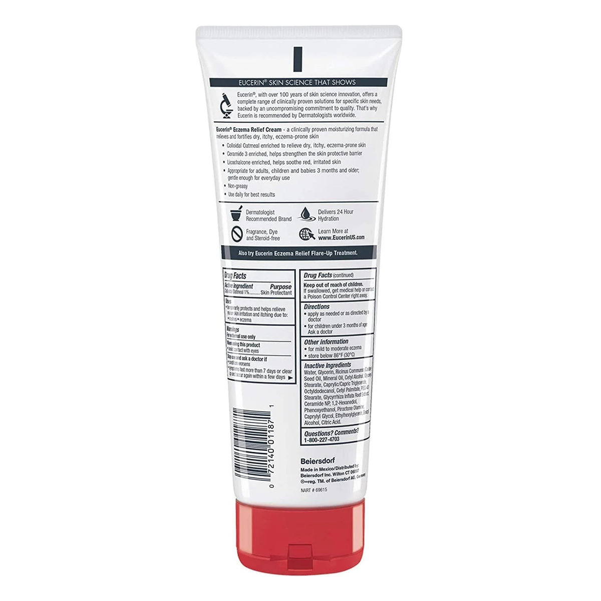 Eucerin Eczema Relief Body Creme 8 oz (Pack of 5)