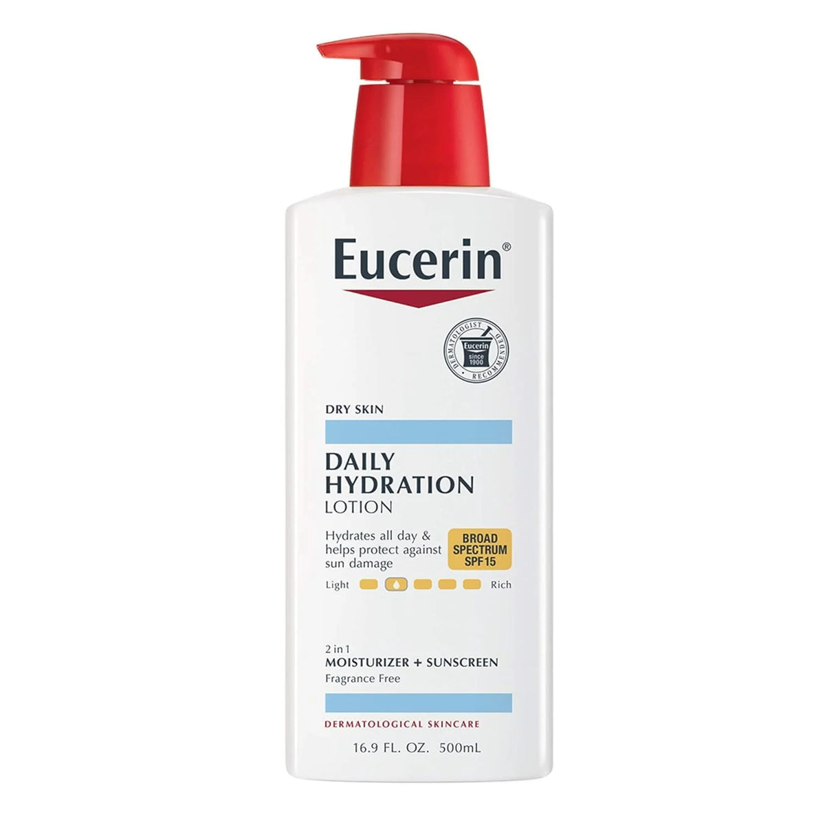 Eucerin Daily Hydration Moisturizer & Sunscreen Lotion SPF 15 16.9 oz