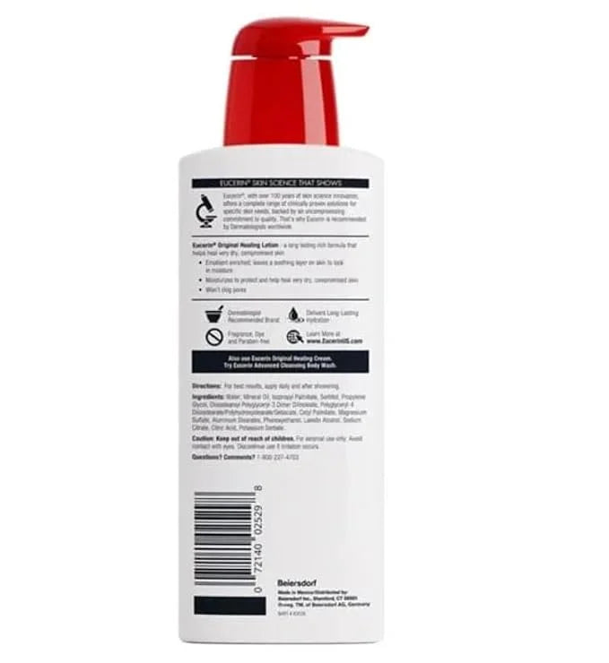 Eucerin Original Moisturizing Lotion for Unisex - 16.9 oz Lotion