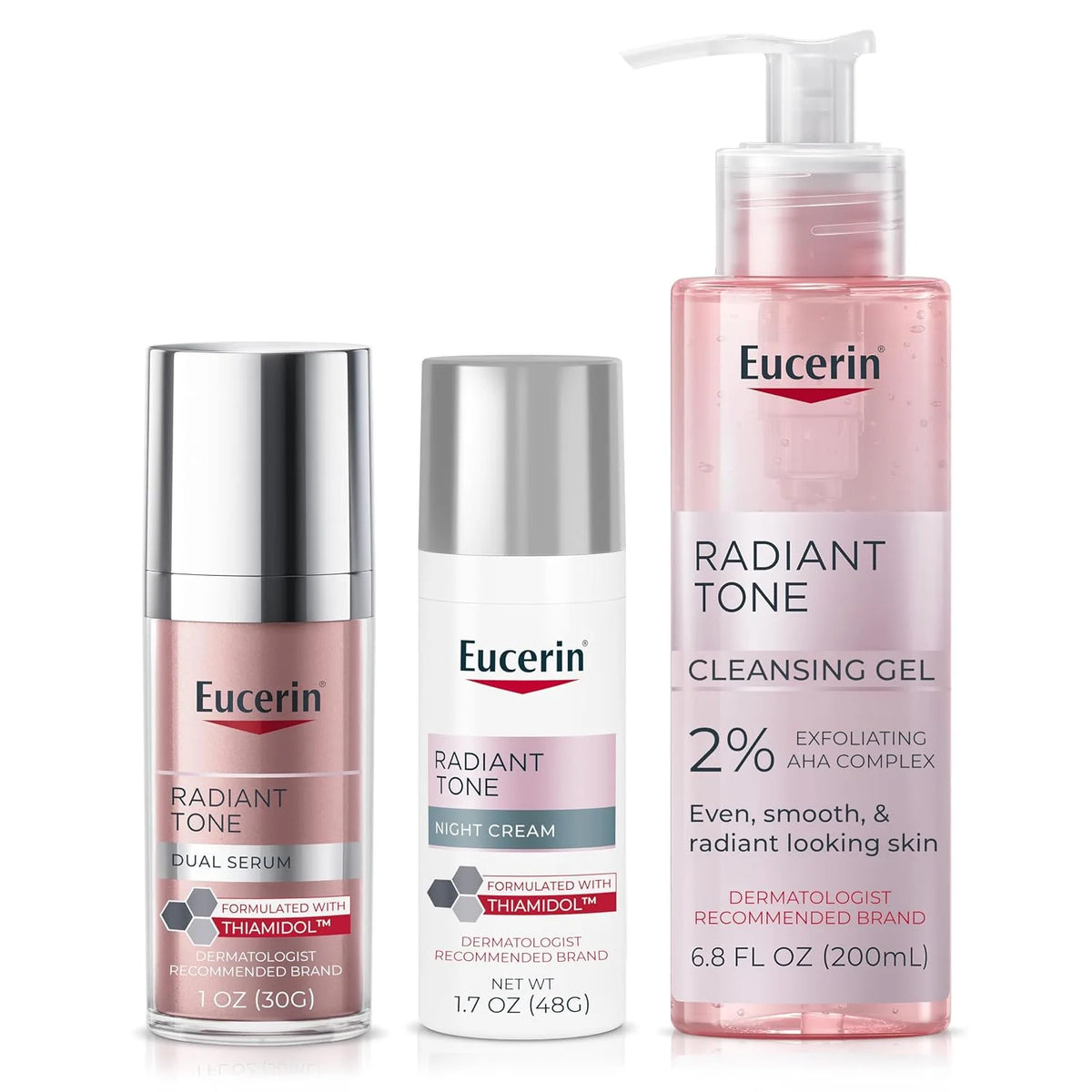 Eucerin Radiant Tone Night Skin Routine Bundle, Variety Pack, 3 Items