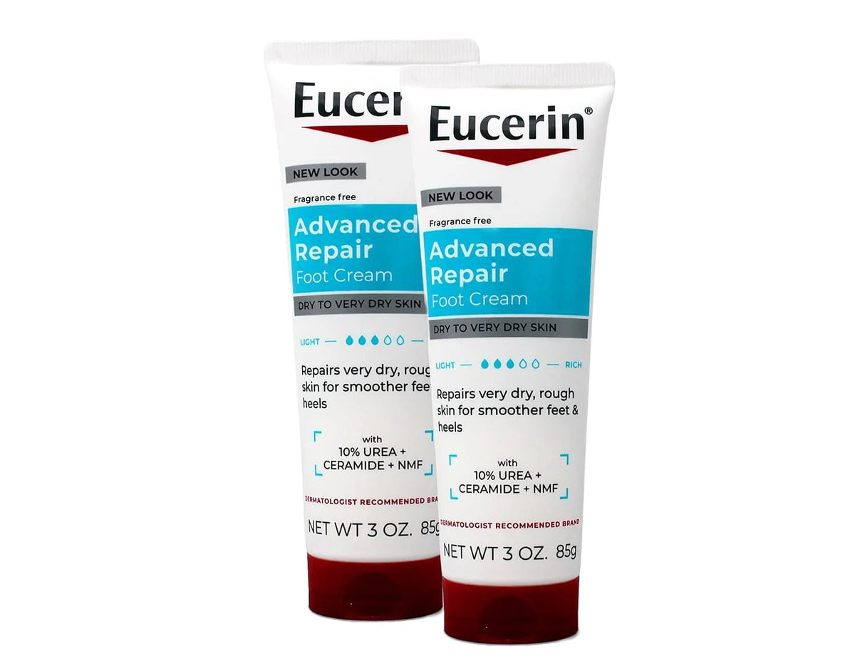 Eucerin Intensive Repair Foot Creme 3 Oz (Pack of 2)