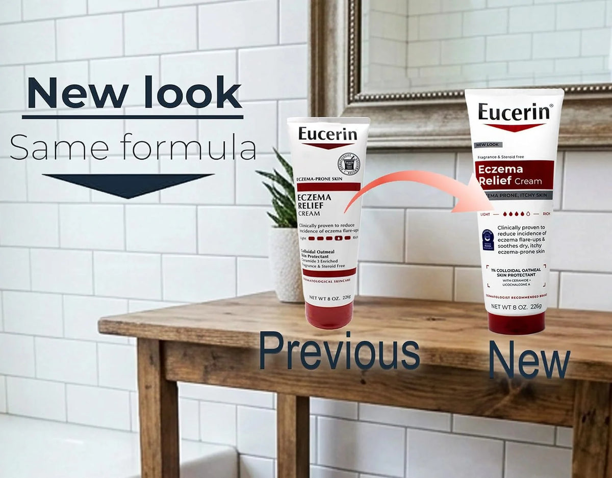 Eucerin Eczema Relief Body Creme 8 oz (Pack of 4)