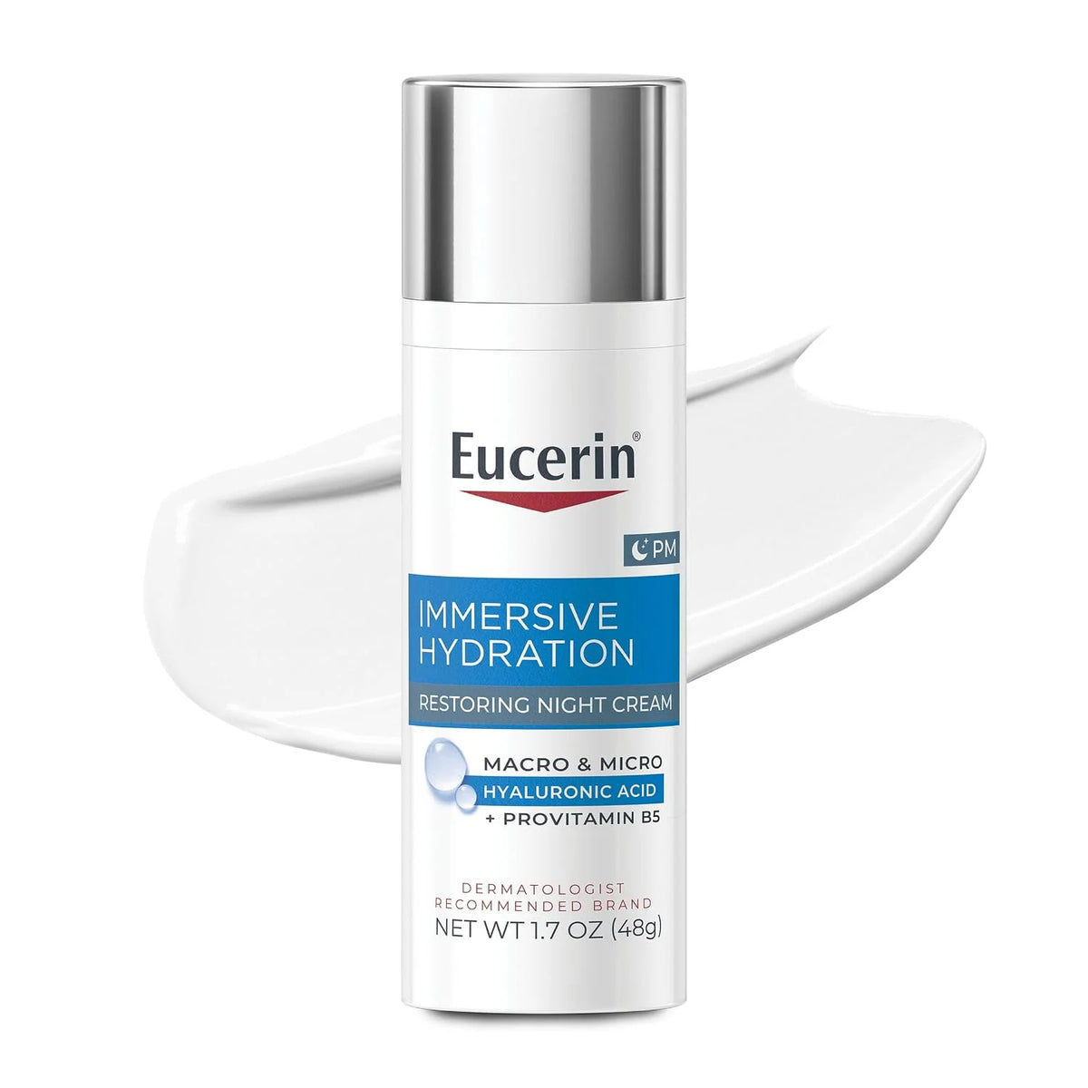 Eucerin Face Immersive Hydration Restoring Night Cream for Face 1.7 OZ