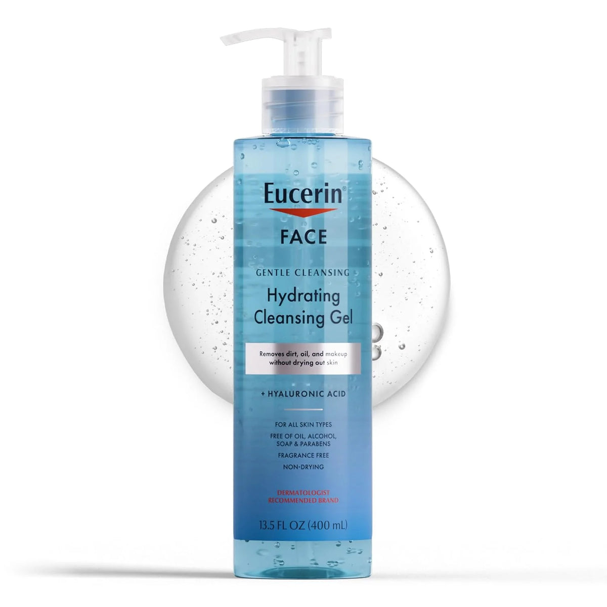 Eucerin Hydrating Gel Cleanser & Makeup Remover, Sensitive Skin, 13.5 Fl Oz